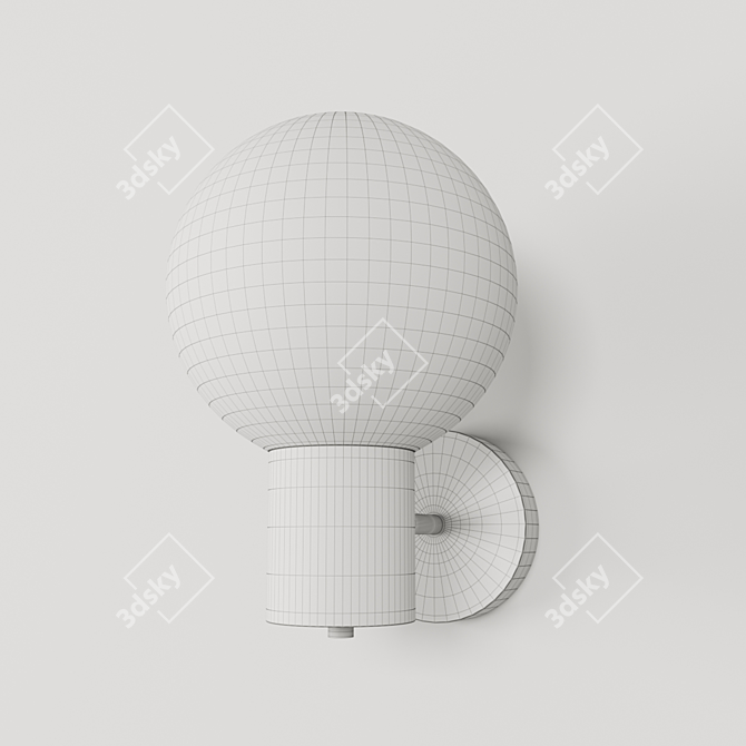 Modern 1-Light Bohrer Sconce 3D model image 3