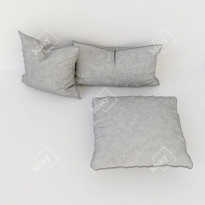 Designer Cushion Set by Little Miss Marvellous 3D model image 2