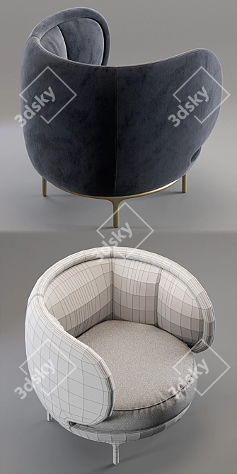 Vuelta 80: Stylish Designer Armchair by Wittmann 3D model image 3