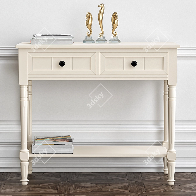 Modern Manning Console Table 3D model image 1