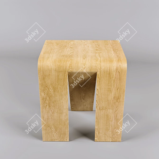 Minimalist Chair Render & Model 3D model image 3