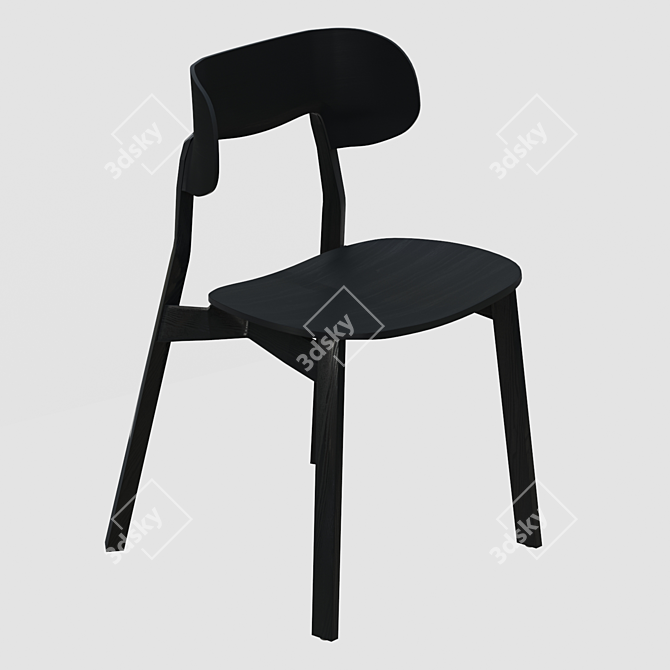 Sleek and Stylish NONOTO Chair 3D model image 1