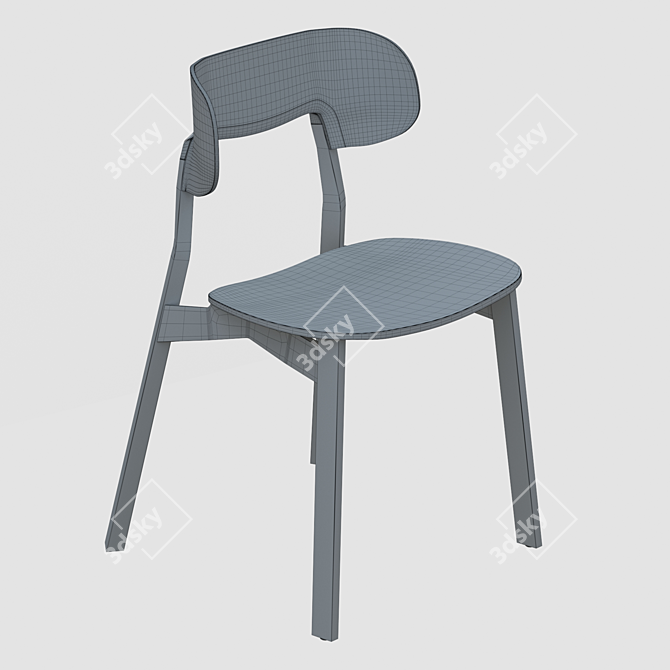 Sleek and Stylish NONOTO Chair 3D model image 2