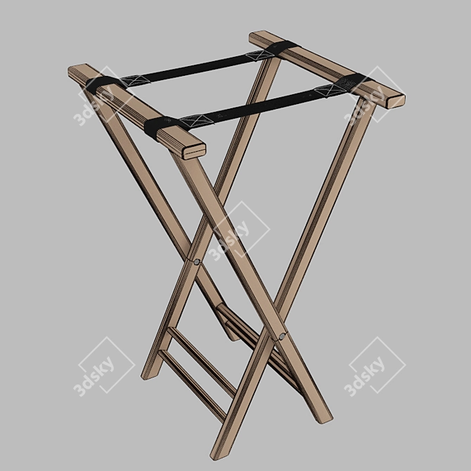 Multi-Purpose Slim Storage Rack 3D model image 3