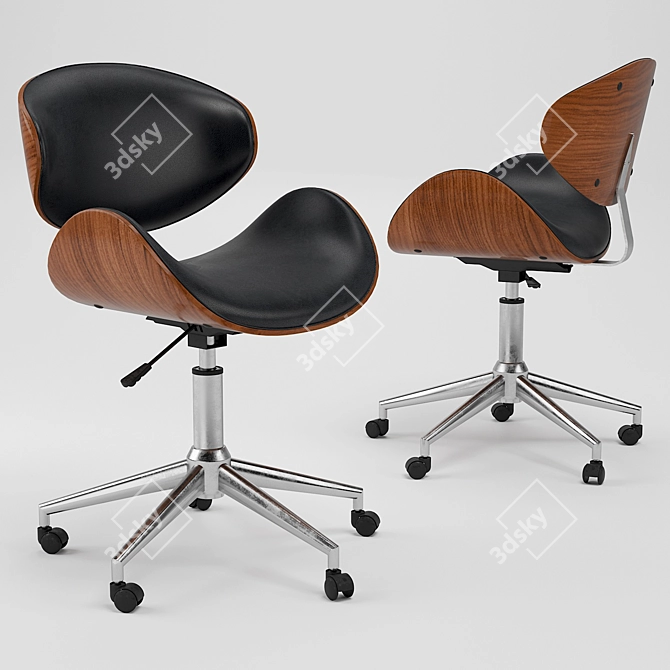 Madonna Mid-Century Office Chair 3D model image 1