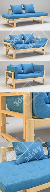 Anderson Amber Daybed: Stylish, Versatile, Comfortable 3D model image 2