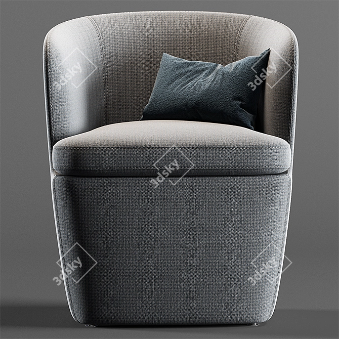 Modern Atelier Armchair by MisuraEmme 3D model image 2