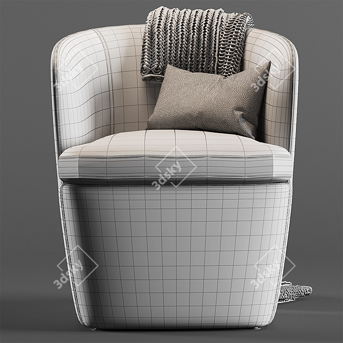 Modern Atelier Armchair by MisuraEmme 3D model image 3