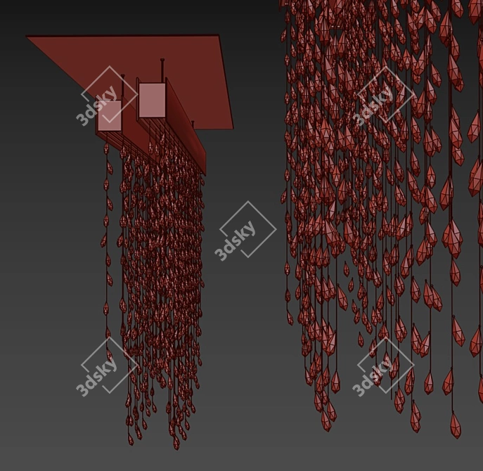 Dazzling Swarovski Chandelier 3D model image 3