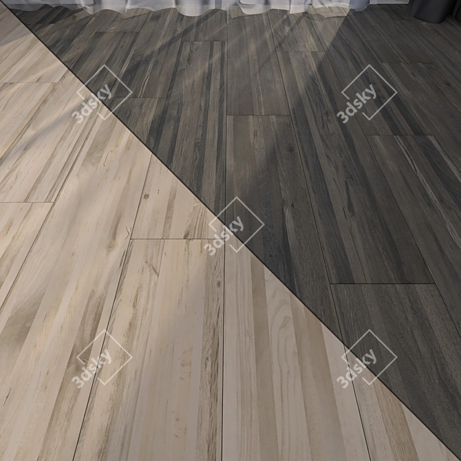  HD Parquet Floor Set 3: Exquisite Textures for Stunning Interiors 3D model image 1