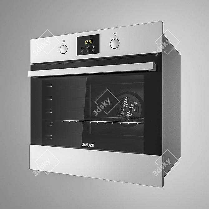 Zanussi ZOP53792XK Built-in Oven - Sleek and Efficient 3D model image 1