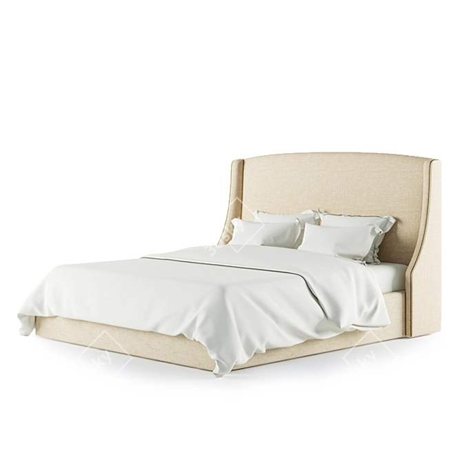 Marko Kraus Joyce Bed 180: Elegant and Luxurious 3D model image 1