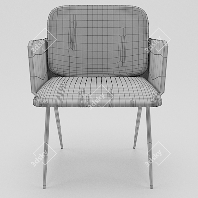 American Collection Chair: Model 1402 3D model image 3