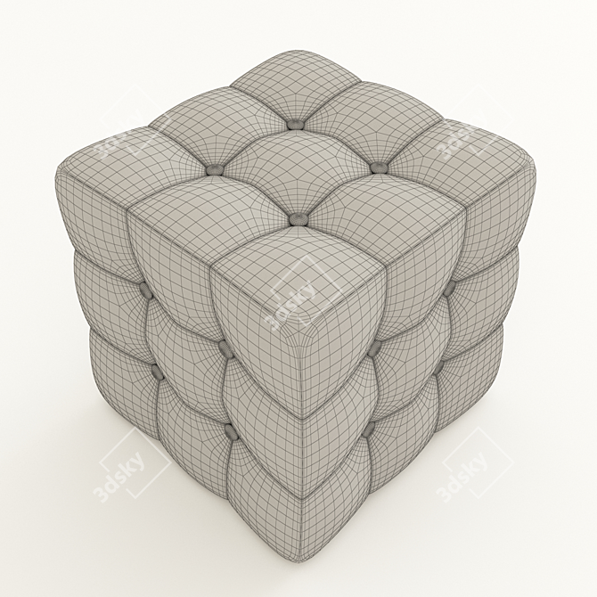 Cozy Comfort Pouf - Stylish and Functional 3D model image 3