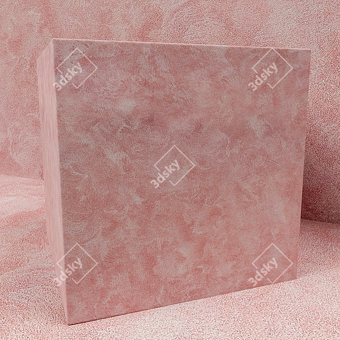 Elegant Decorative Plaster: Organza Elegance 3D model image 2