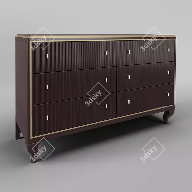 Fratelli Barri MESTRE Cherry Chest 3D model image 1