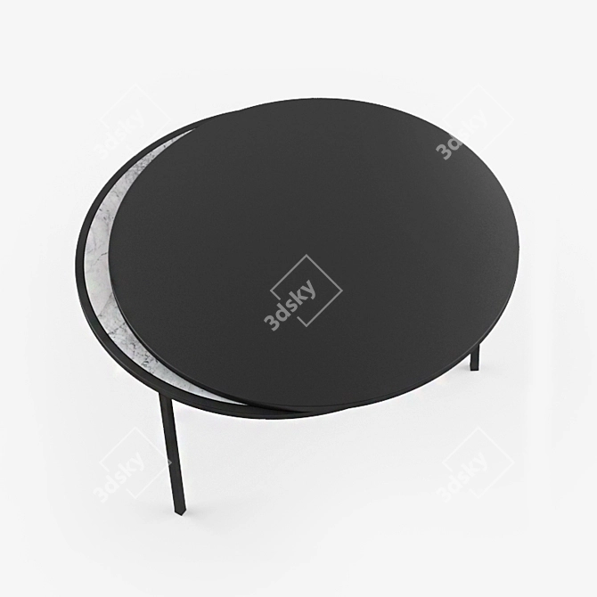 Well M: Minimalistic Marble Coffee Table 3D model image 2