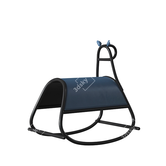 GTV Furia: Elegant Rocking Chair 3D model image 1