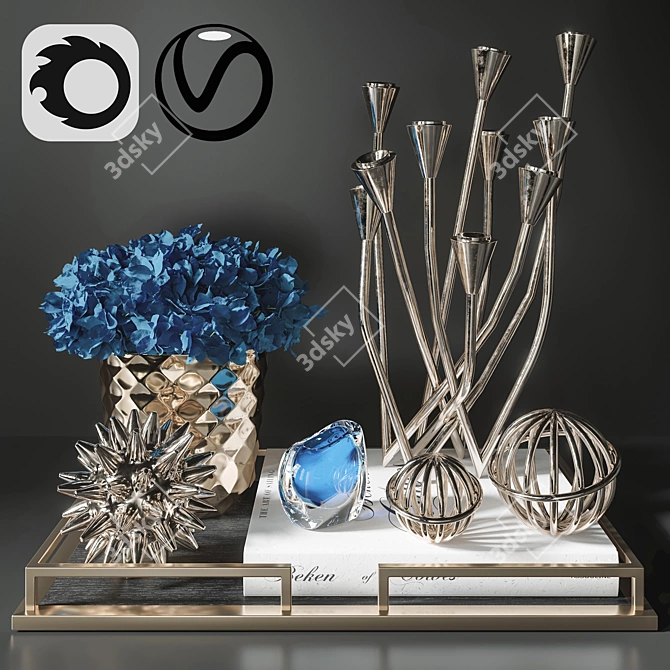 Versatile Decor Set 12 3D model image 1