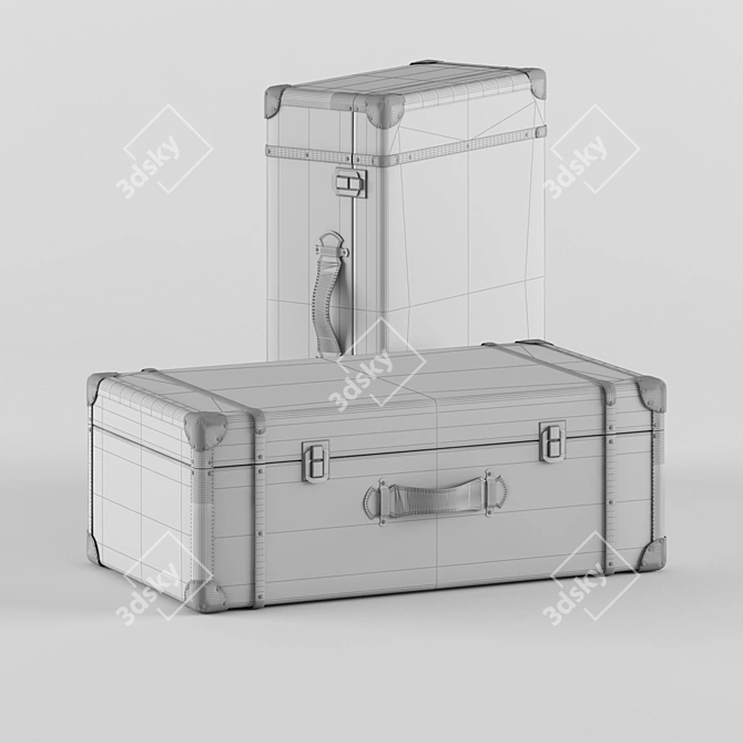 Conforama Casey Storage Trunk: Stylish and Spacious 3D model image 2