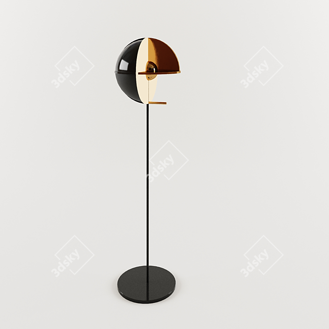 Modern Minotti Style Torsher 3D model image 1