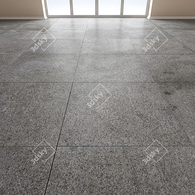 High-Detail Paving Slab: Versatile Design 3D model image 1