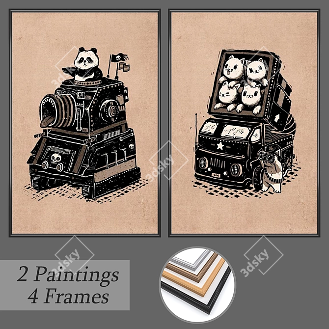 Set of 2 Wall Paintings with 4 Frame Options - No 454


Versatile Wall Art Set - No 454


Decor 3D model image 1