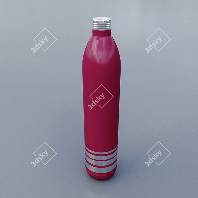 3D Water Bottle Model with Vray 3D model image 1