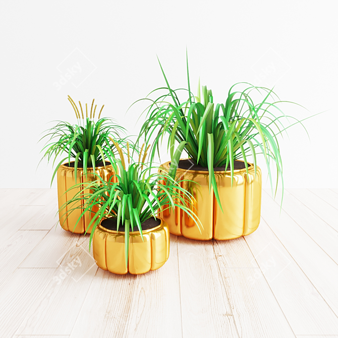 Stunning Houseplant Collection 3D model image 2