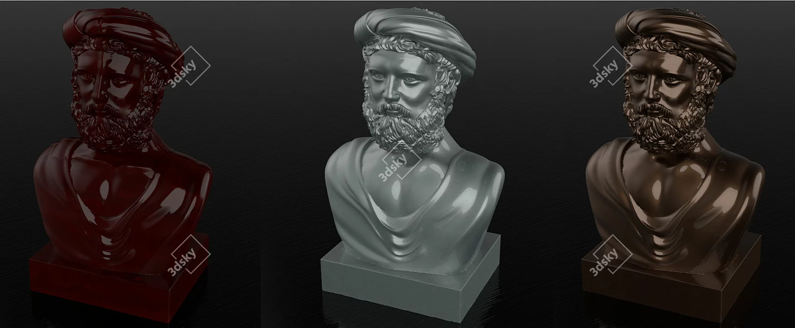 Pythagoras Sculpture: Ready for Printing 3D model image 2