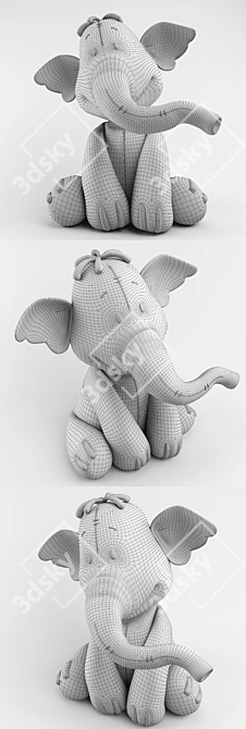 Elephant Sculpture: Slonotop 3D model image 3