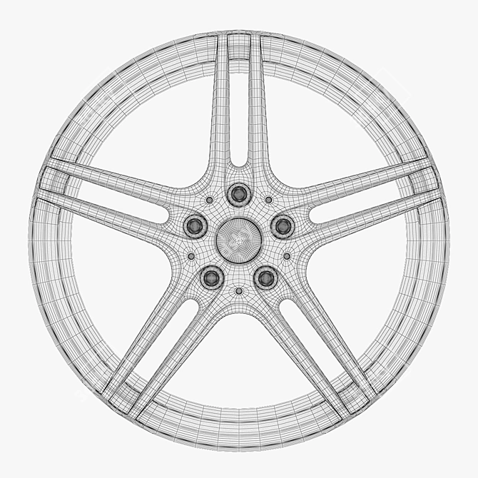 BMW Car Rim 1: High-quality 3D Model 3D model image 3