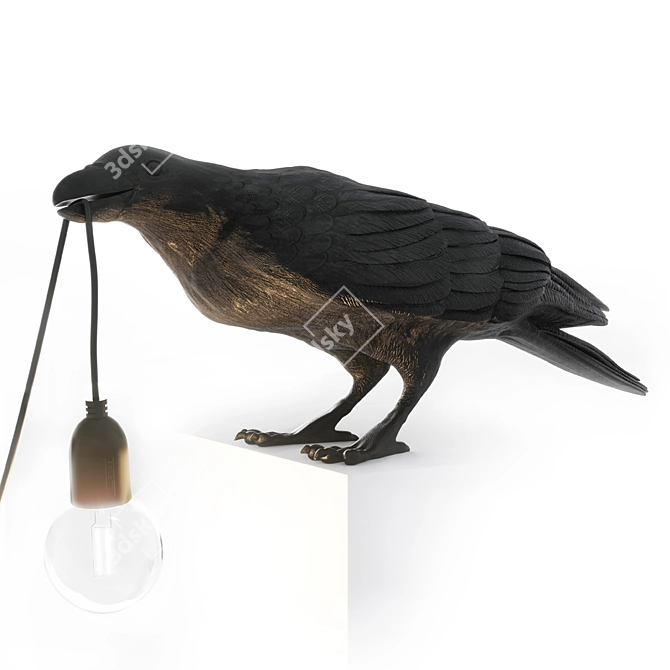 Modern Bird Lamp by Seletti 3D model image 1