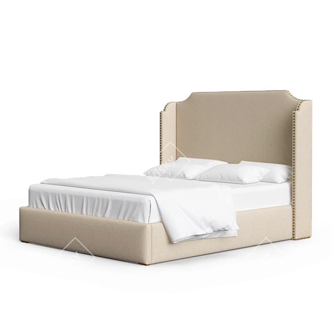 Elegant Marko Kraus Bed 3D model image 1