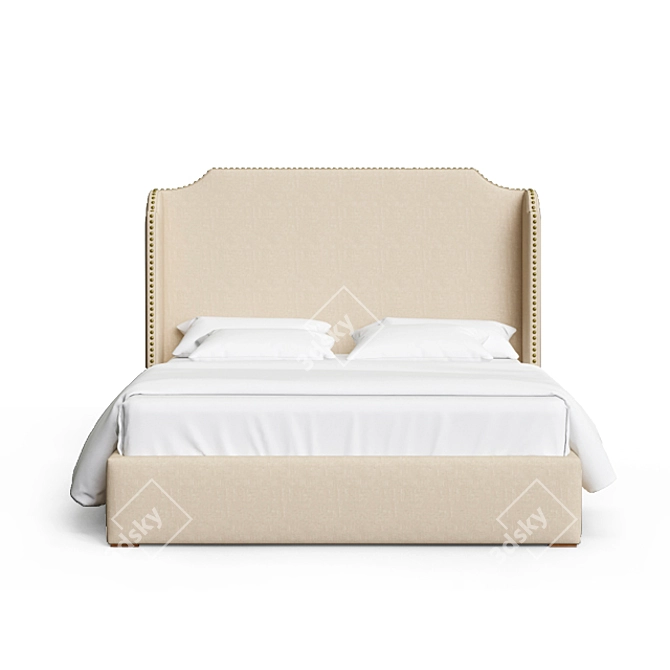 Elegant Marko Kraus Bed 3D model image 2