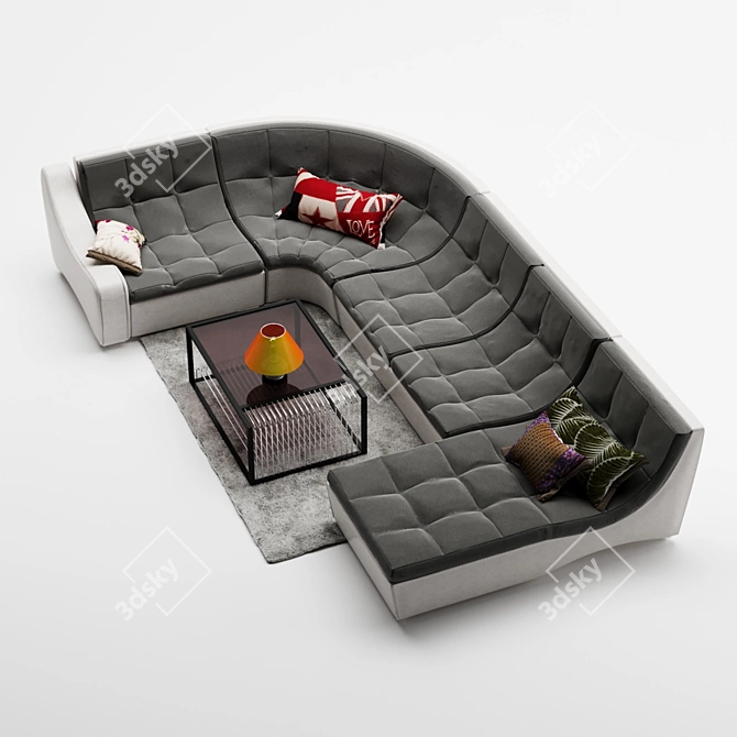 Modular Couch Montreal 3D model image 2
