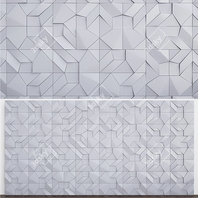 Alivio Rock Mini: 3D Plaster Panels 3D model image 1