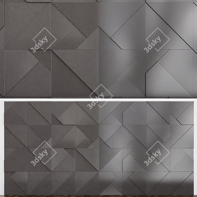 Elevate with Alivio Stripes Panels 3D model image 1