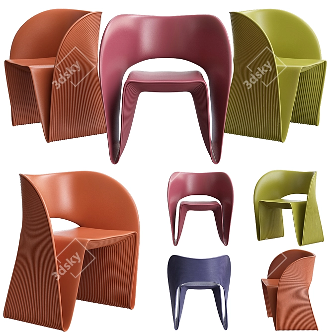 Arad's Raviolo: Stylish Guest Chair 3D model image 1