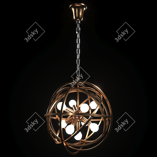 Modern Luster Lamp 2018 3D model image 2