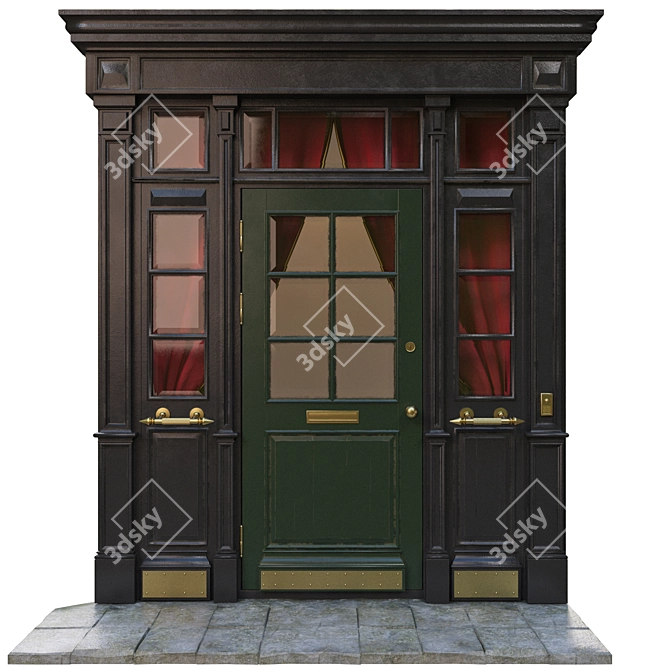 Classic Door L-1000 H-2000 Max 3D model image 1