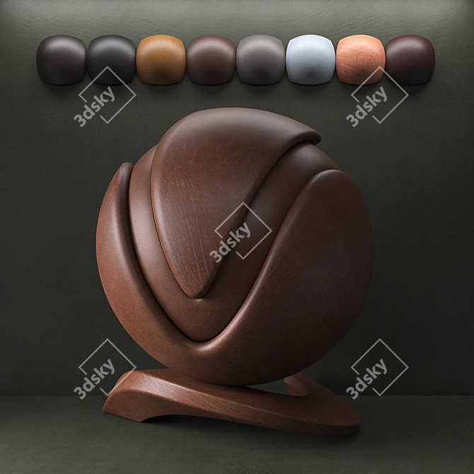 Premium Leather Textures Pack 3D model image 2