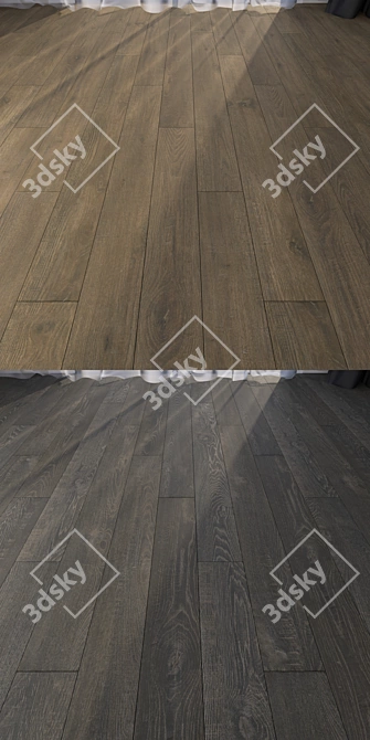 7-Piece Parquet Floor Set 3D model image 2