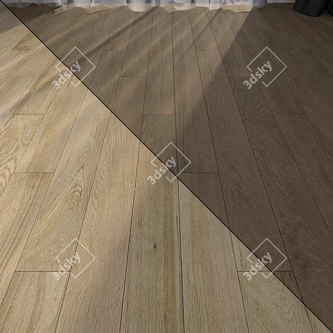 Premium Parquet Floor Set 8 | High Quality HD Textures 3D model image 1