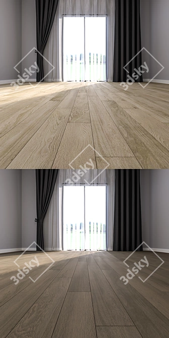 Premium Parquet Floor Set 8 | High Quality HD Textures 3D model image 3