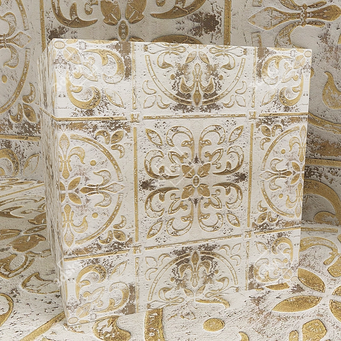 Vintage Decorative Plaster: Timeless Elegance 3D model image 2