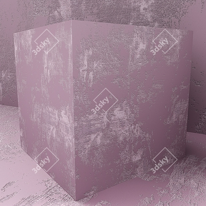 Elegant Metallic Decorative Plaster 3D model image 2