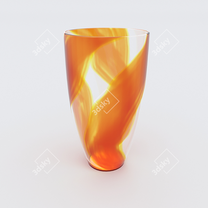 Modern Limone Vase by Now's Home 3D model image 1