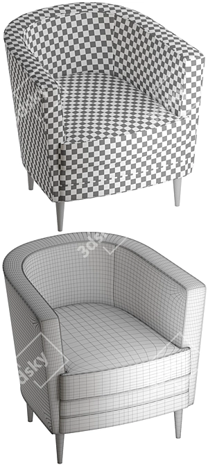 Dublin Sofa & Chair Set 3D model image 3