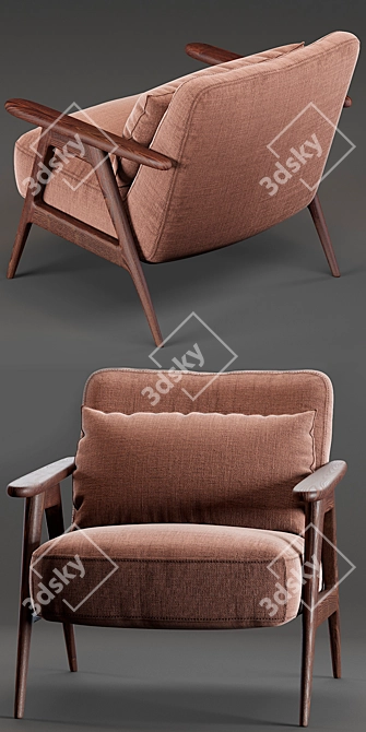 John Lewis & Partners Hendricks Accent Chair 3D model image 2